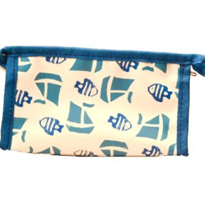Bolsa Pequena com fecho - Barcos